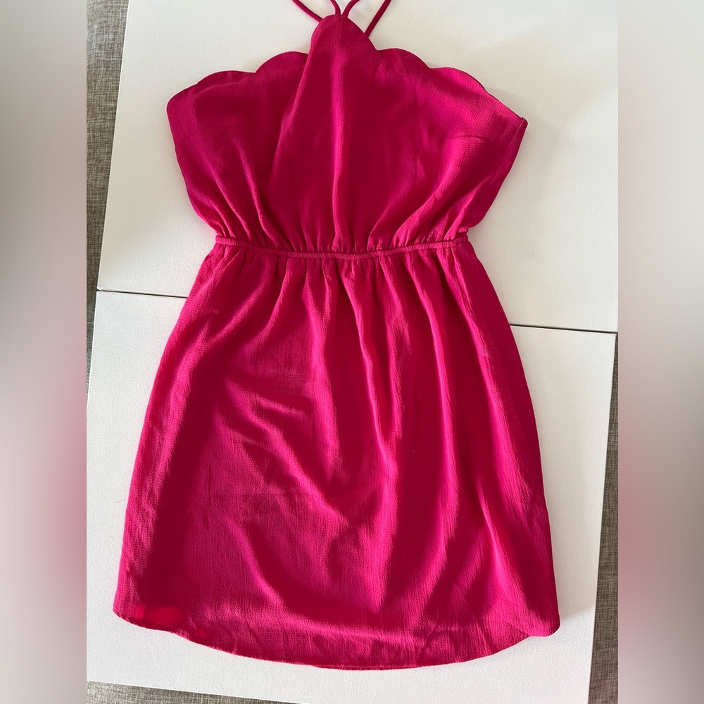 Pink mini dress